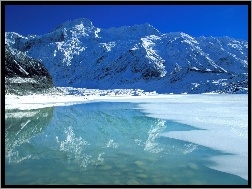 Zima, Góra, Nowa Zelandia, Jezioro